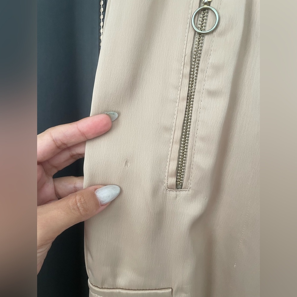 Blashe Silk Beige Joggers View 5